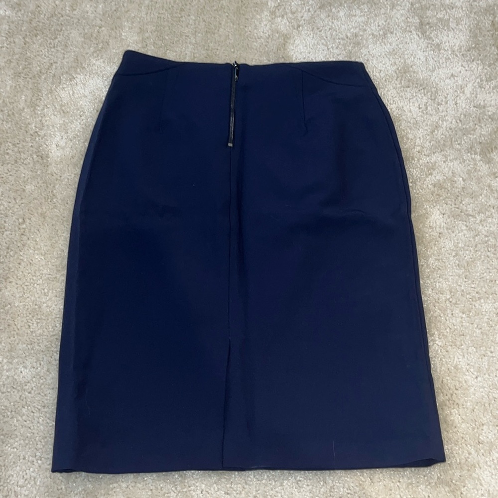 White House Black Market Navy Blue Pencil Skirt